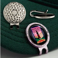 Golf Hat Clip w/ Custom Ball Marker (7/8")